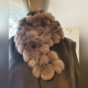 Rabbit fur scarf